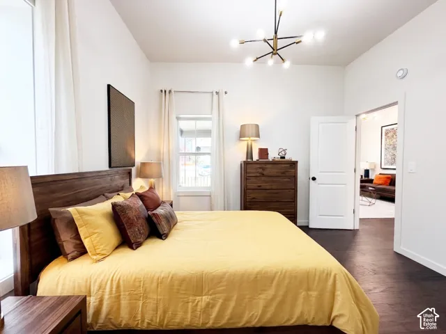 Main floor bedroom with ensuite bathroom.