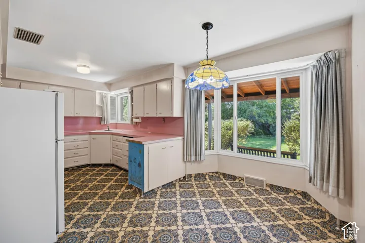 Kitchen with a breakfast area