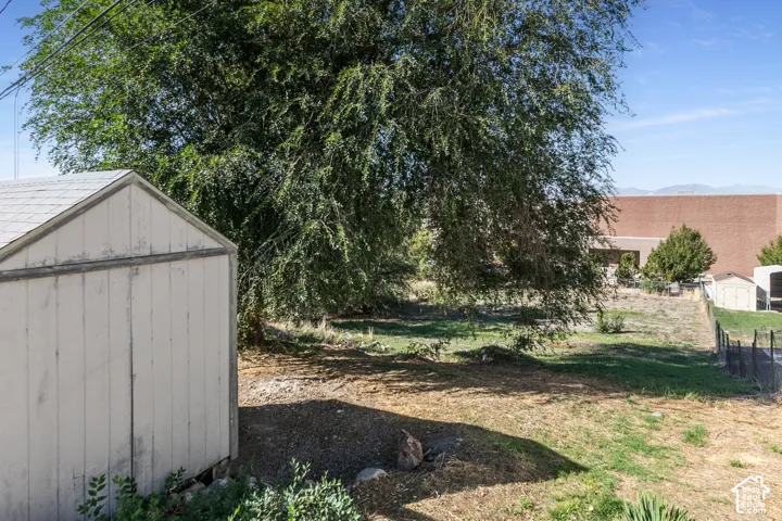shed in the large .47 acre lot