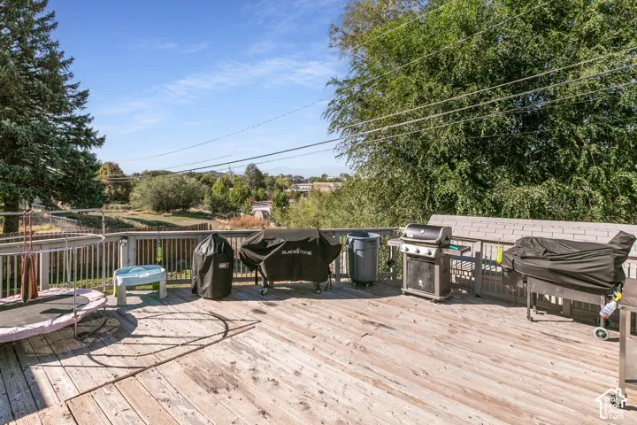 Hug deck area in backyard overlooking the .47 acre lot