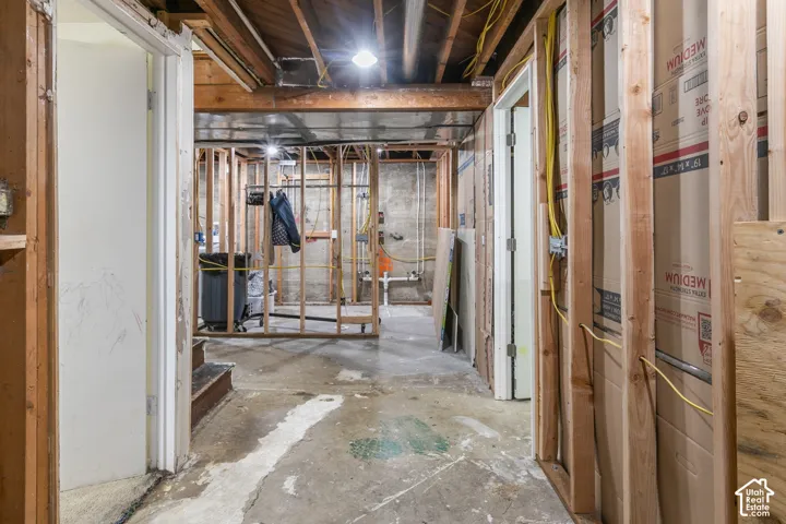 Basement plumbed for a bathroom