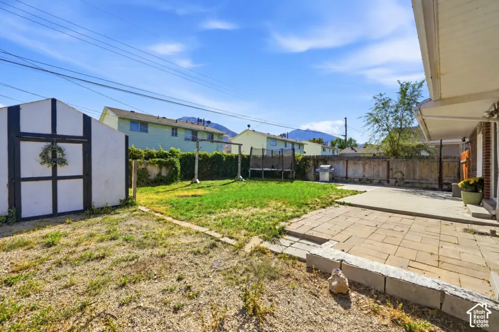 Spacious Fully Fenced Yard.