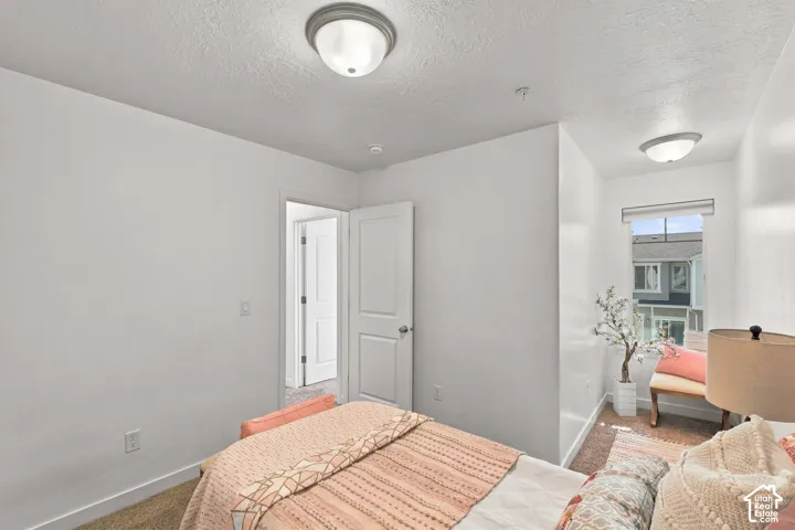 Recessed window featuring a built-in roller shade
