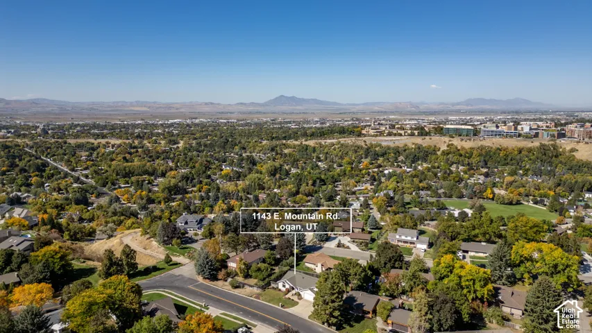 Expansive residential area with a prominent mountain backdrop