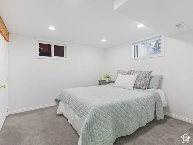 Spacious basement bedroom