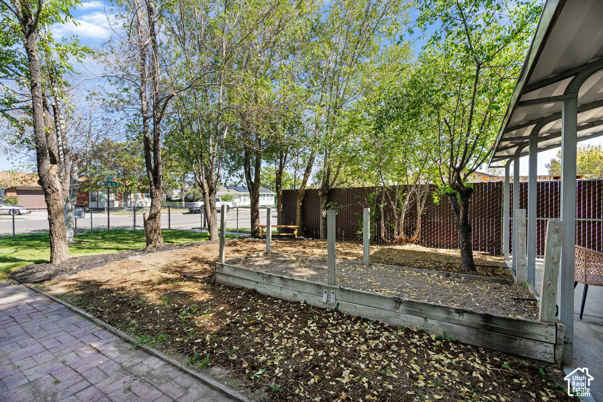 Garden area.