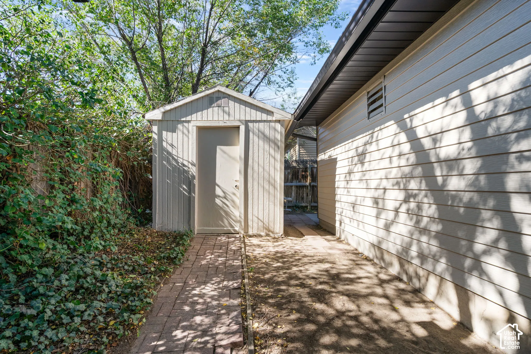Storage shed for more storage.