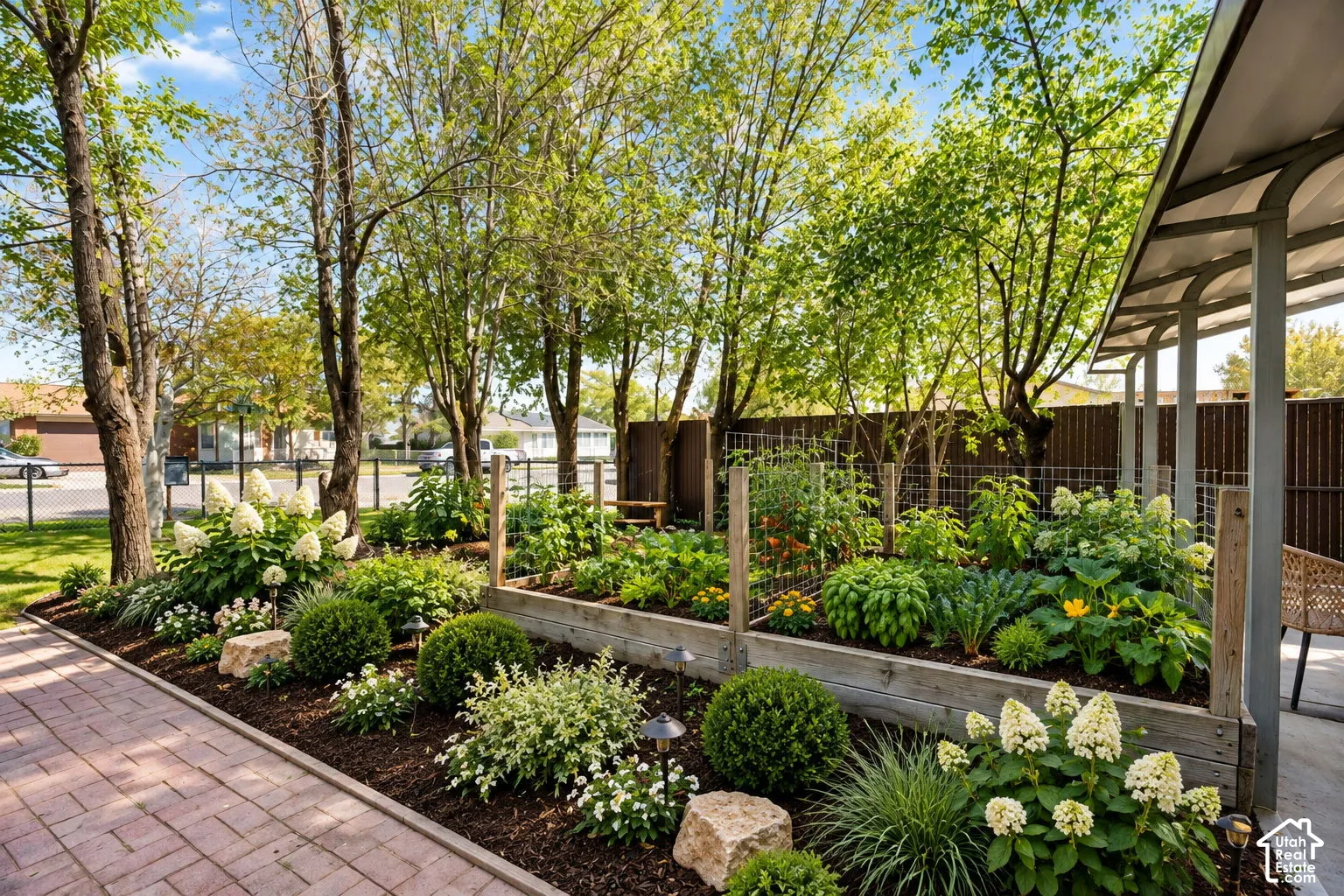 Future potential of what garden area could be...