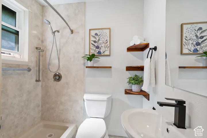 Remodeled primary bath.