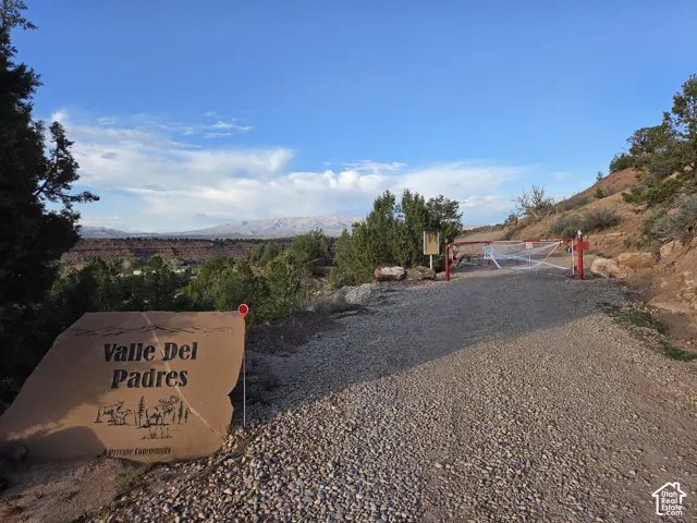 Gated Entrance to Valley Del Padres!