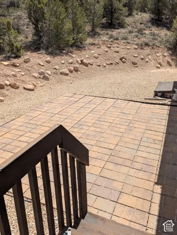 Paved patio area