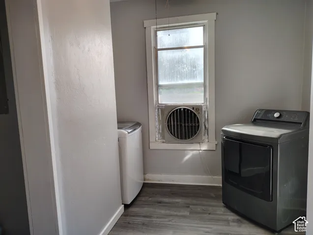 Newer washer and dryer are included in the sale
