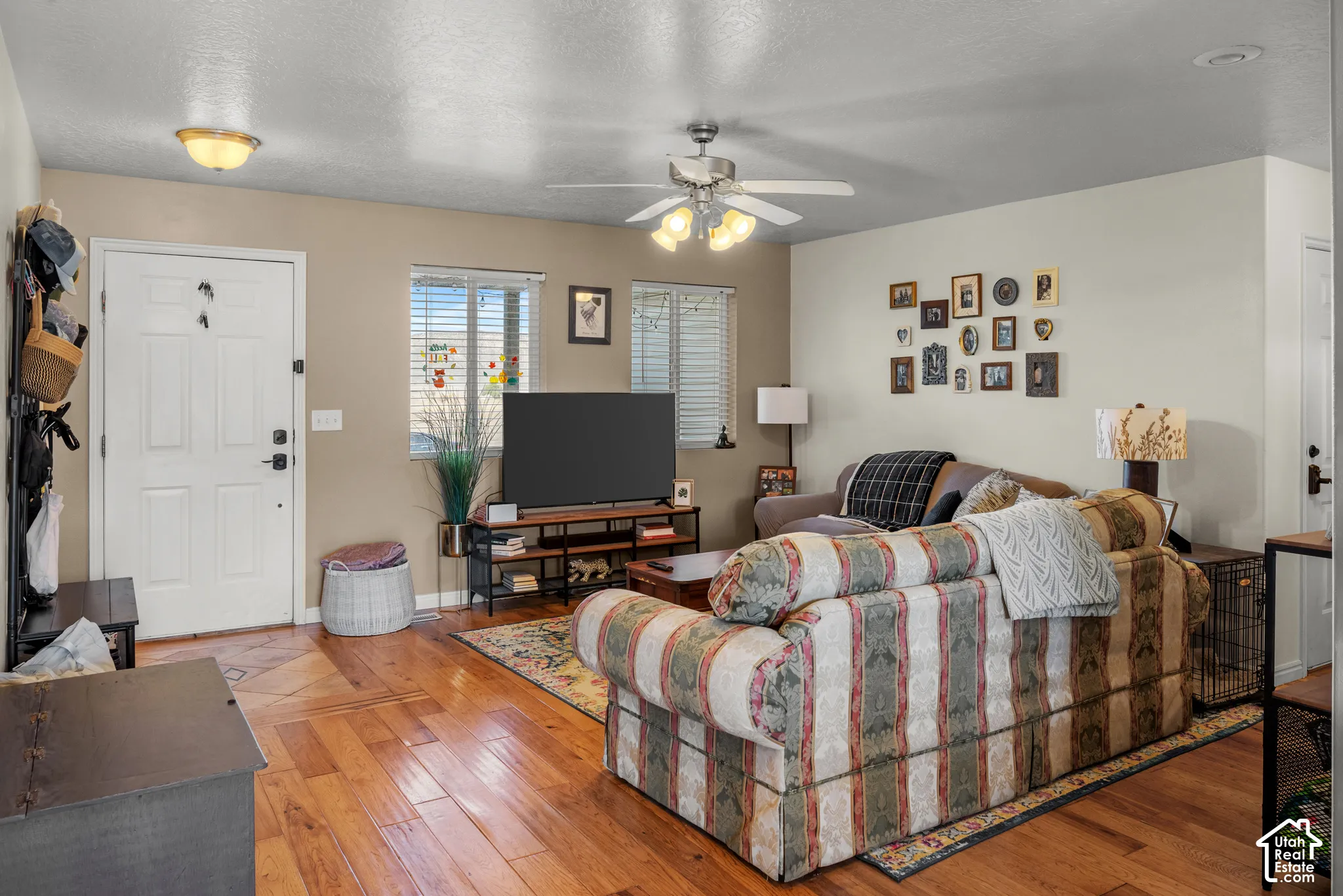 Wood-finish flooring throughout the main living area