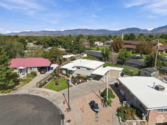 Property featuring a large driveway, attached carport, landscaped front yard, and a single-story design