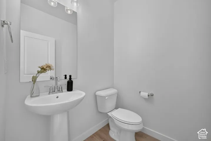 Half bathroom on the main floor