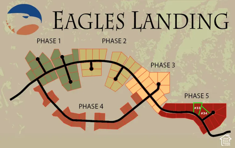 Subdivision Map. Illustrating the property's phased development and lot configurations