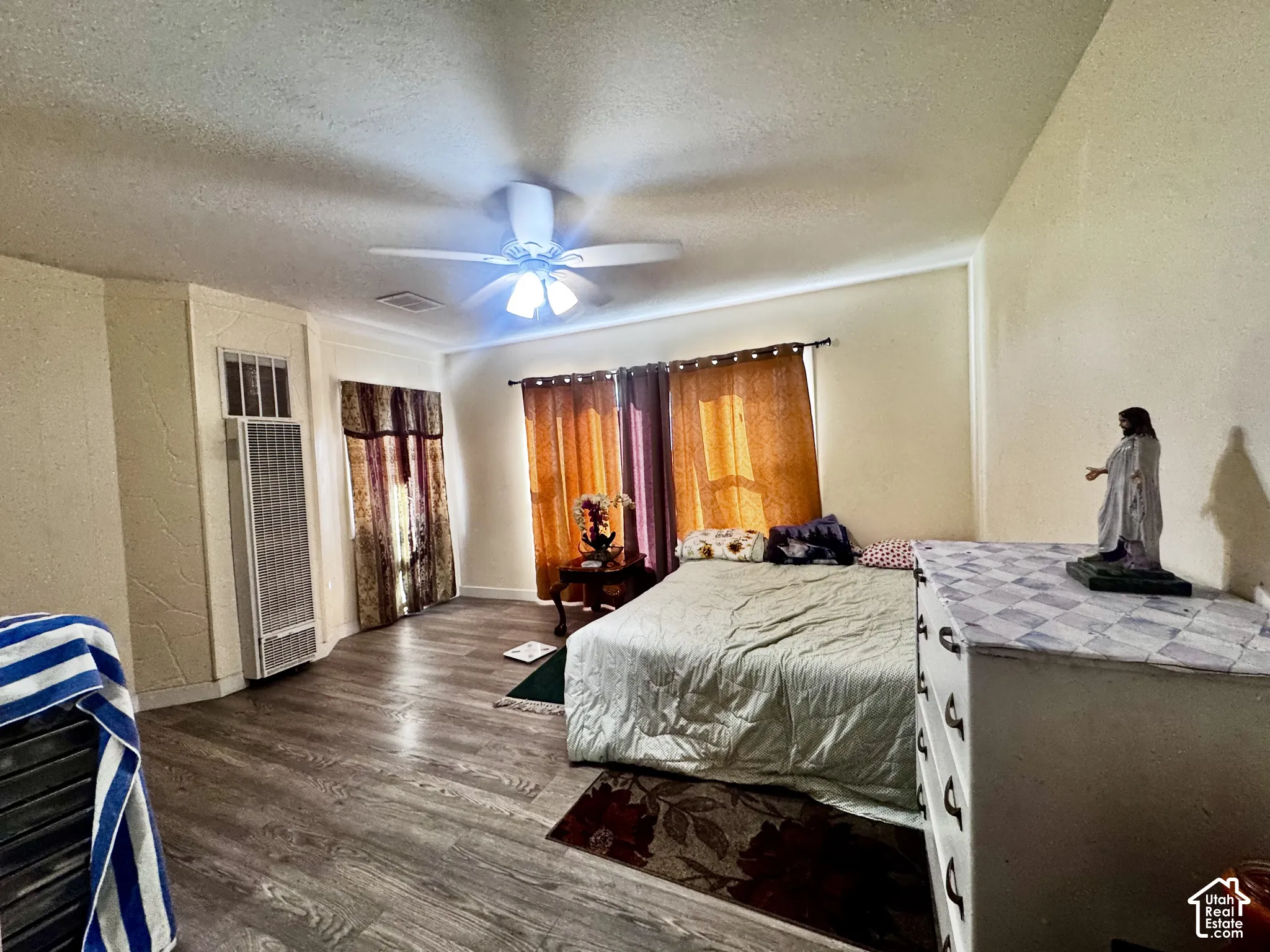 Bedroom # ONE, (no closet) with laminate flooring