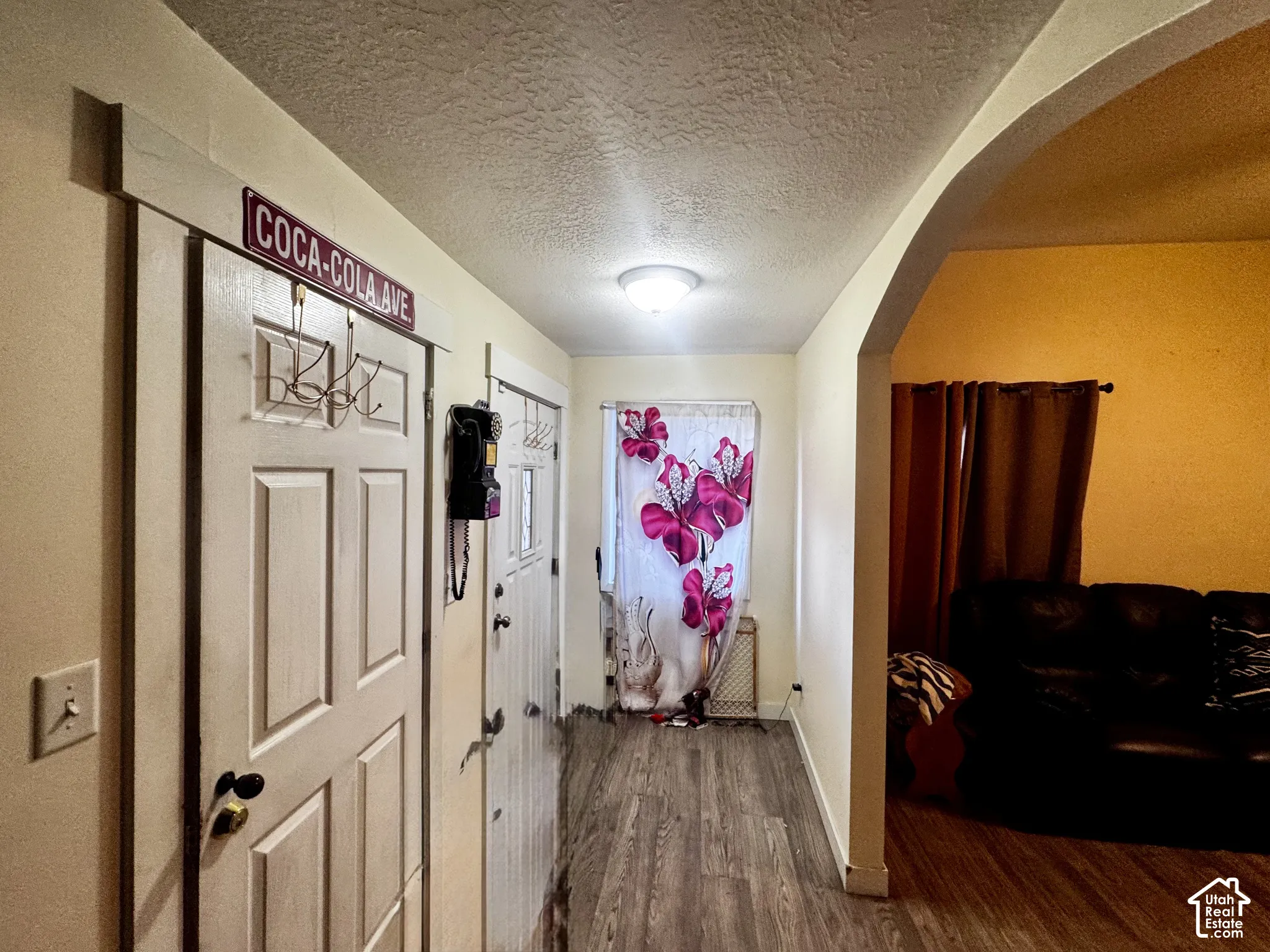 Vinyl Flooring, arched entryway