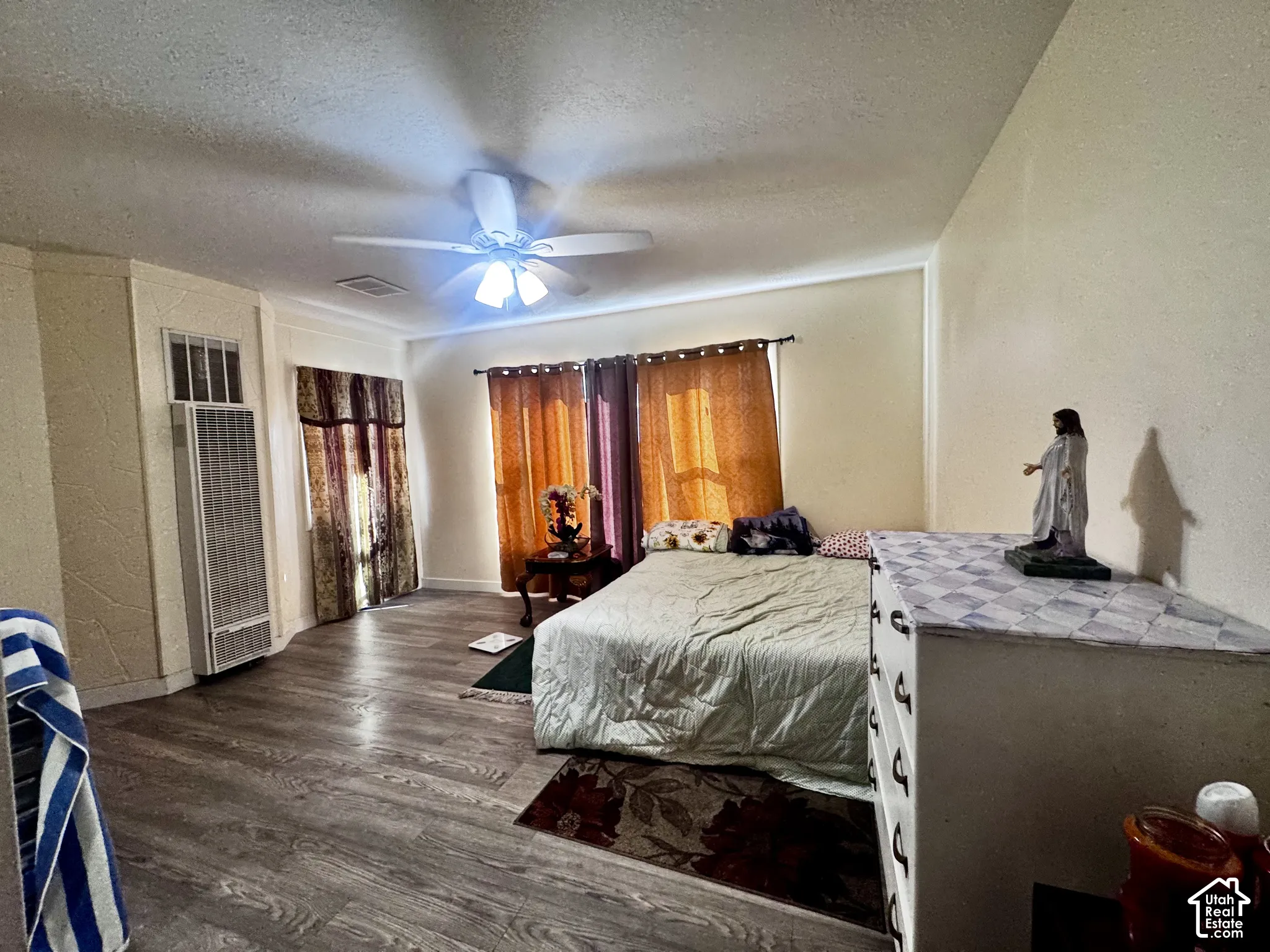 Bedroom # ONE, (no closet) with laminate flooring