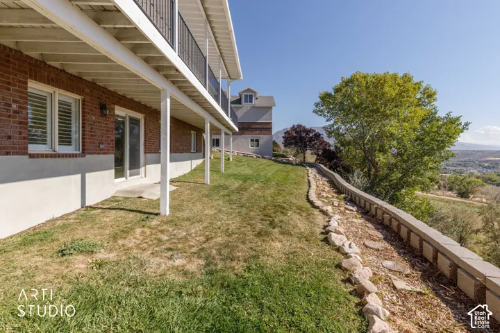 Red brick exterior with a white foundation
