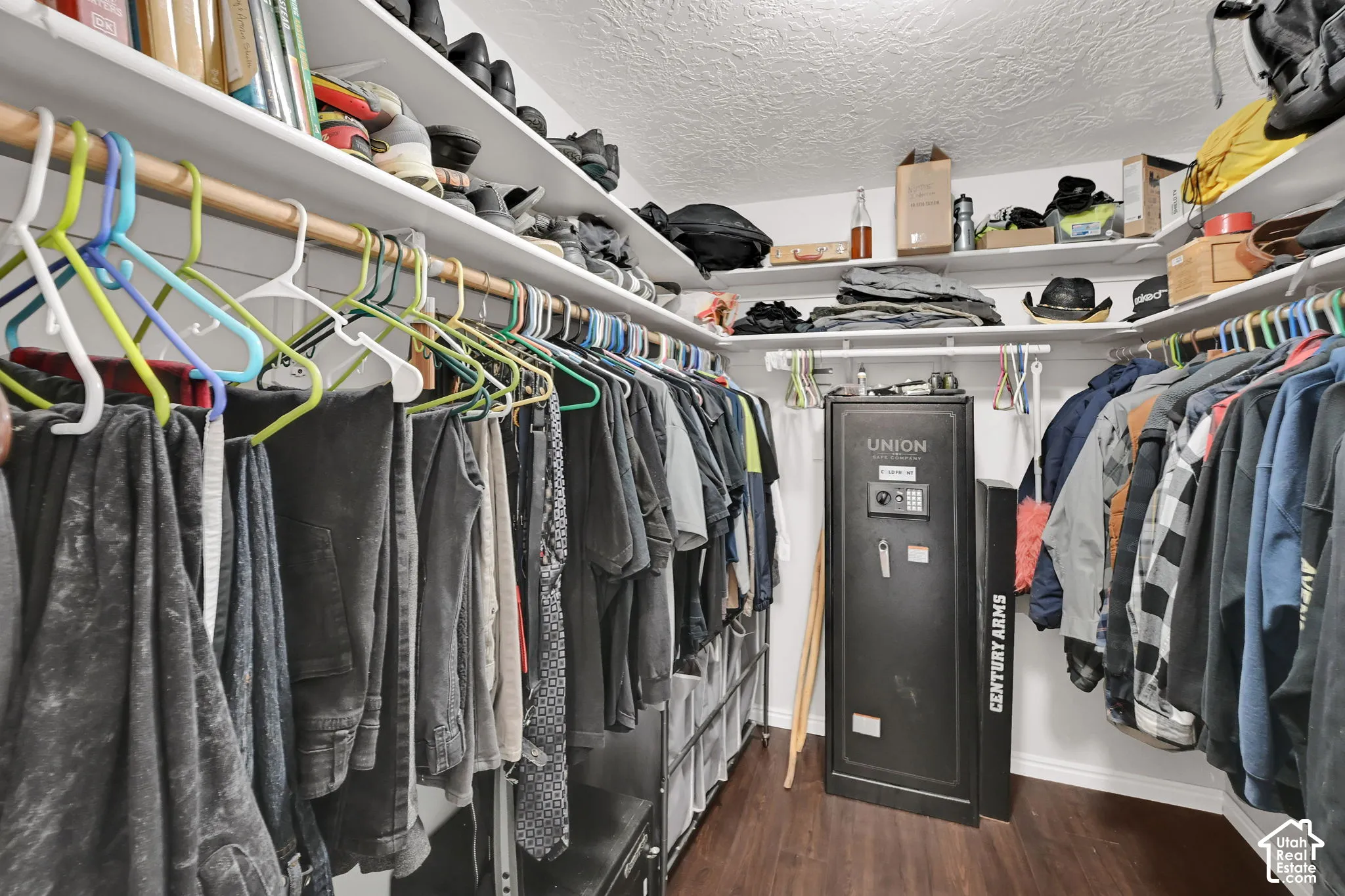 Primary walk-in closet.
