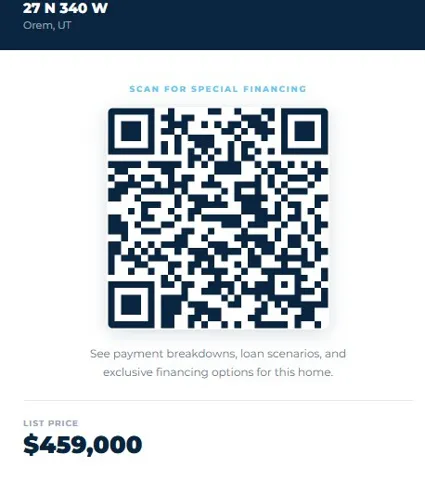 QR code for SPECIAL FINANCING OPPORTUNITY!  Scan the code to see how much you can save!