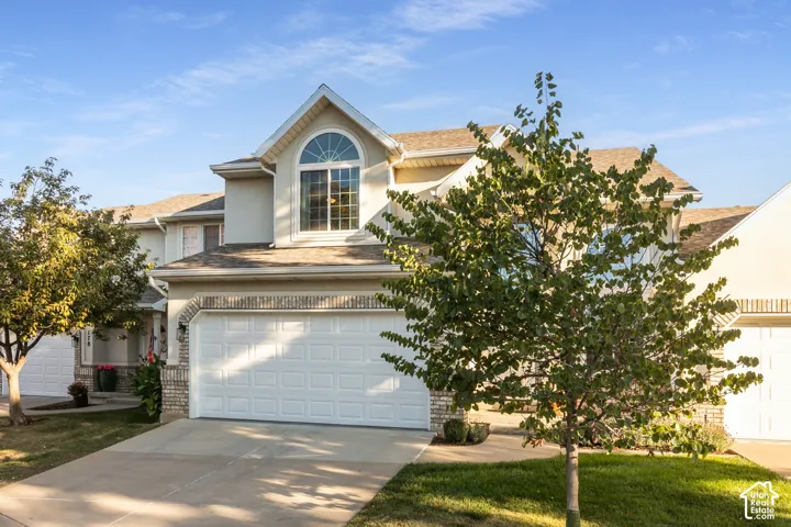Stucco exterior with stone accent detailing