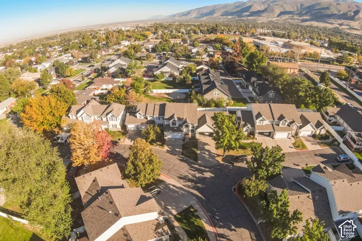 Residential neighborhood featuring varied architectural styles and mature trees