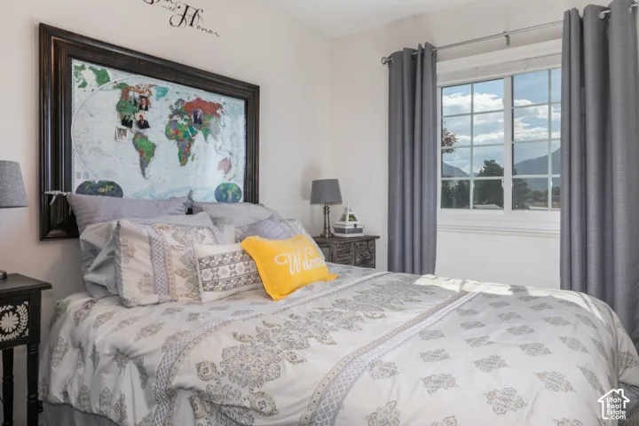 White walls with a large picture window