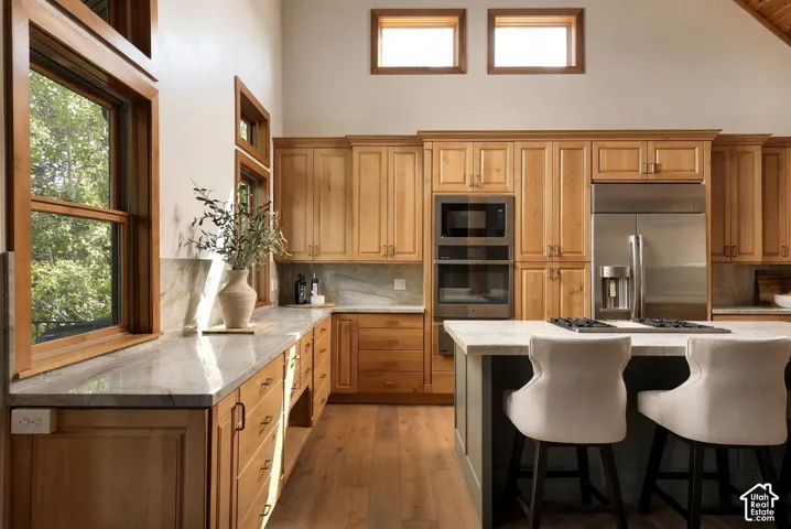 Vaulted ceilings with clerestory windows