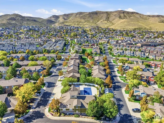 Expansive residential community featuring varied architectural styles and mature landscaping