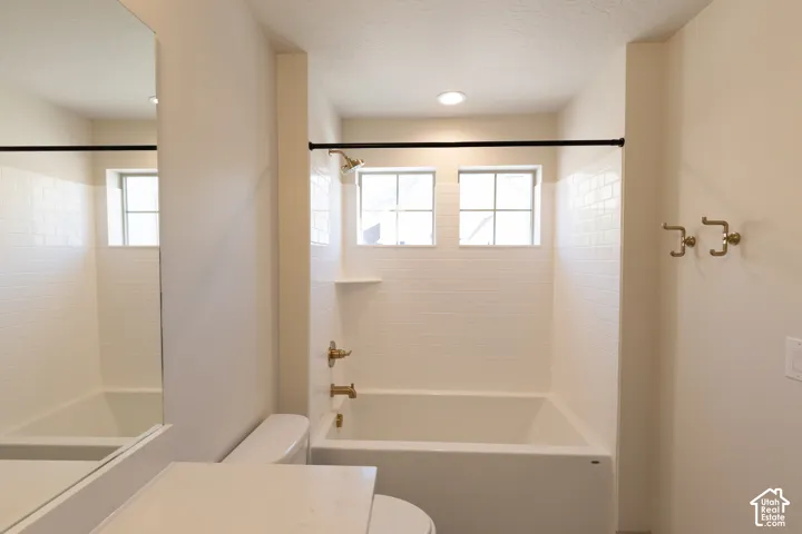 Bathroom attached to upstairs bedroom