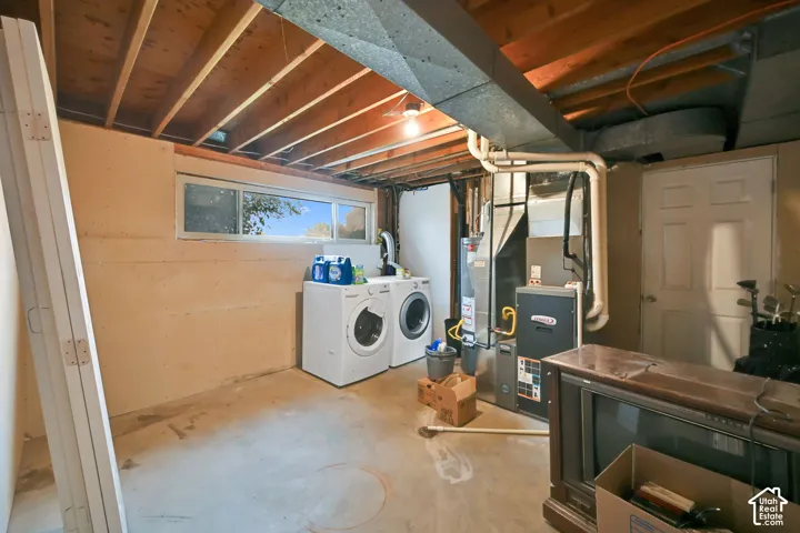 Laundry and storage room