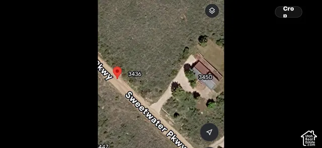 Aerial Map. Displaying property locations and street names