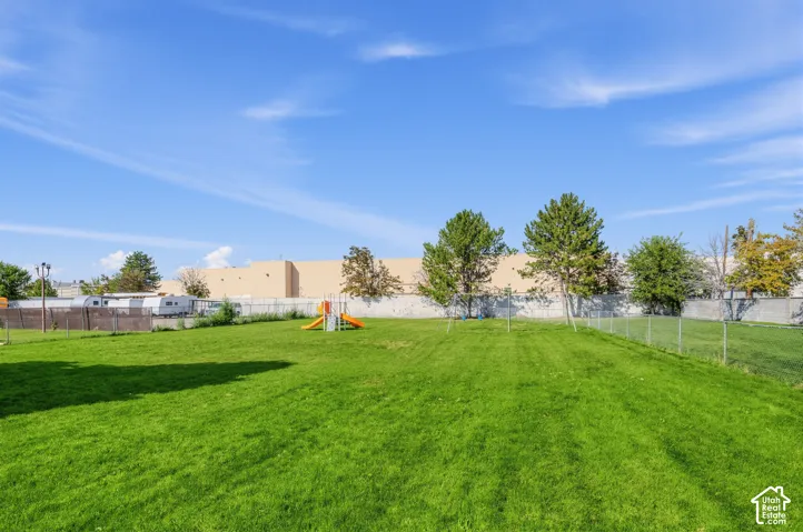 Fenced park area