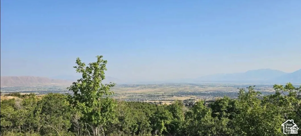 Expansive mountain and valley scenery