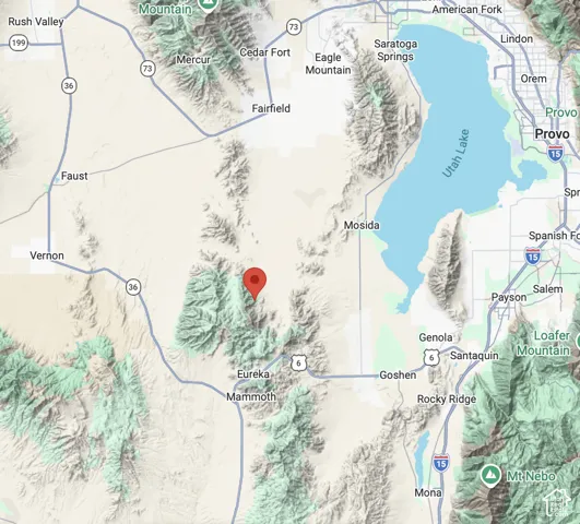Location Map. Displaying the geographic coordinates and surrounding area of the property