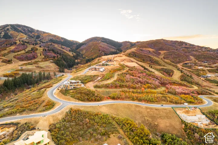 Mountainous terrain with established roads
