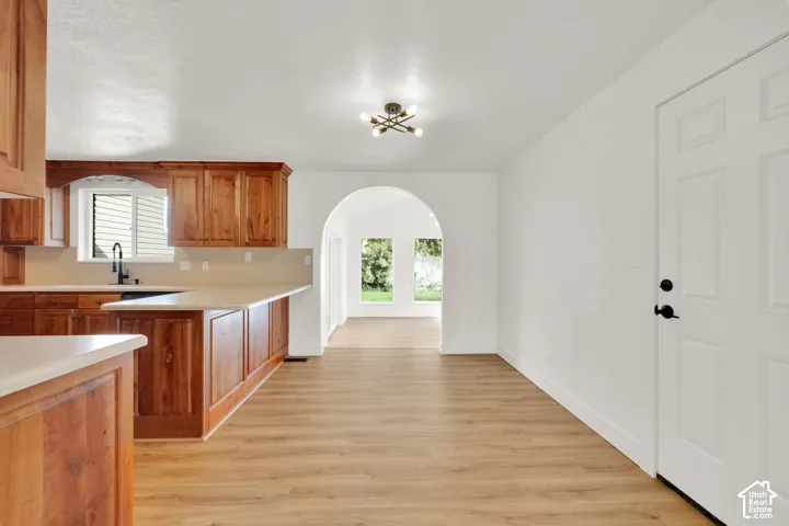 Kitchen/Breakfast nook leading to sunroom/dining room
