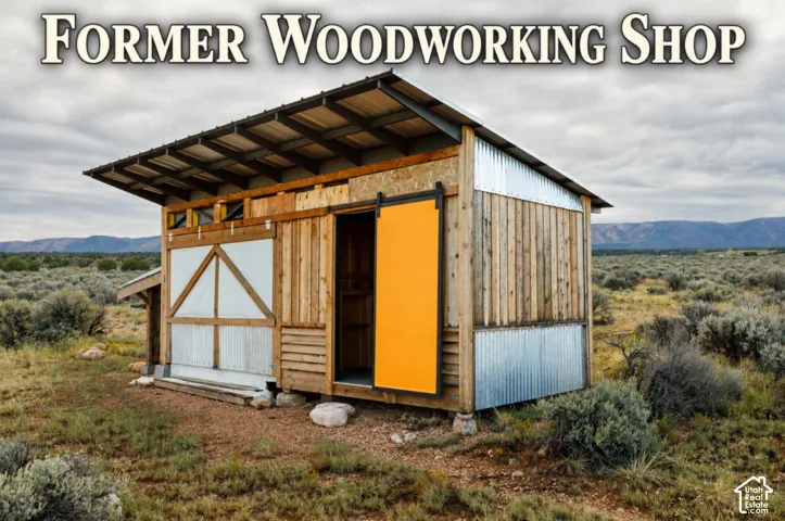 Barn-style structure featuring a metal roof and wood siding