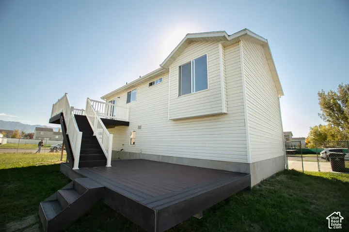 Back of home and lower deck