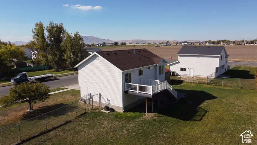 Drone picture of back of home