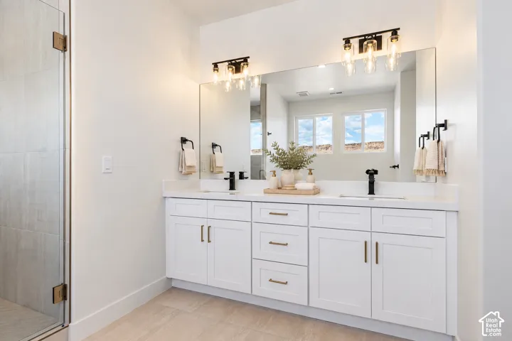 Primary Bathroom, virtually staged