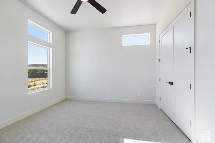 Upstairs Bedroom shares hall full bathroom (unstaged)
