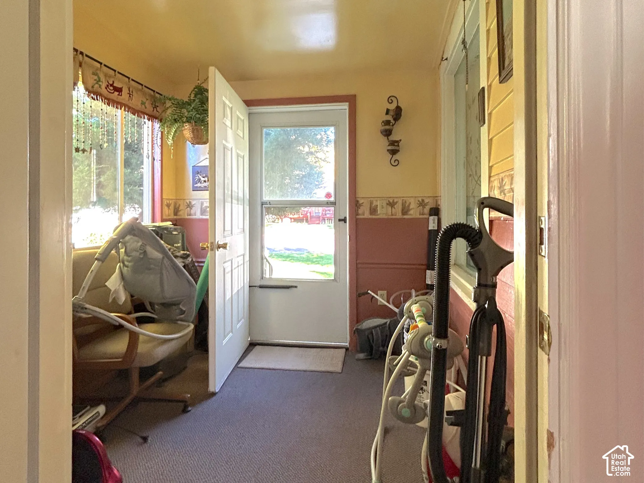 Covered front-entry porch.