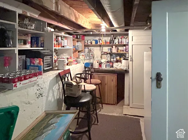 Basement storage area