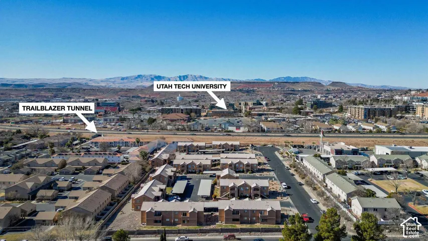 Utah Tech University and Trailblazer Tunnel proximate to the property