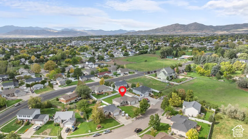 Residential neighborhood setting with established landscaping