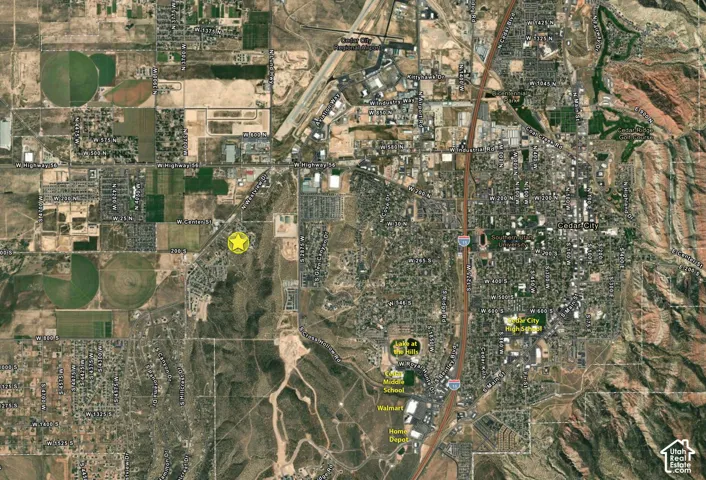 Aerial Map. Displaying the geographic layout of the property and its surrounding area