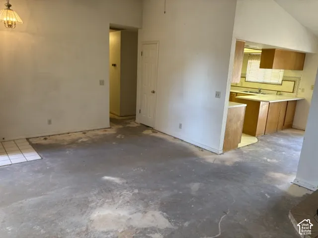 Living room to kitchen